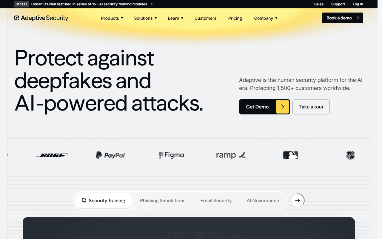 Adaptive sponsor landing page advertised on This Week in Tech (Audio)