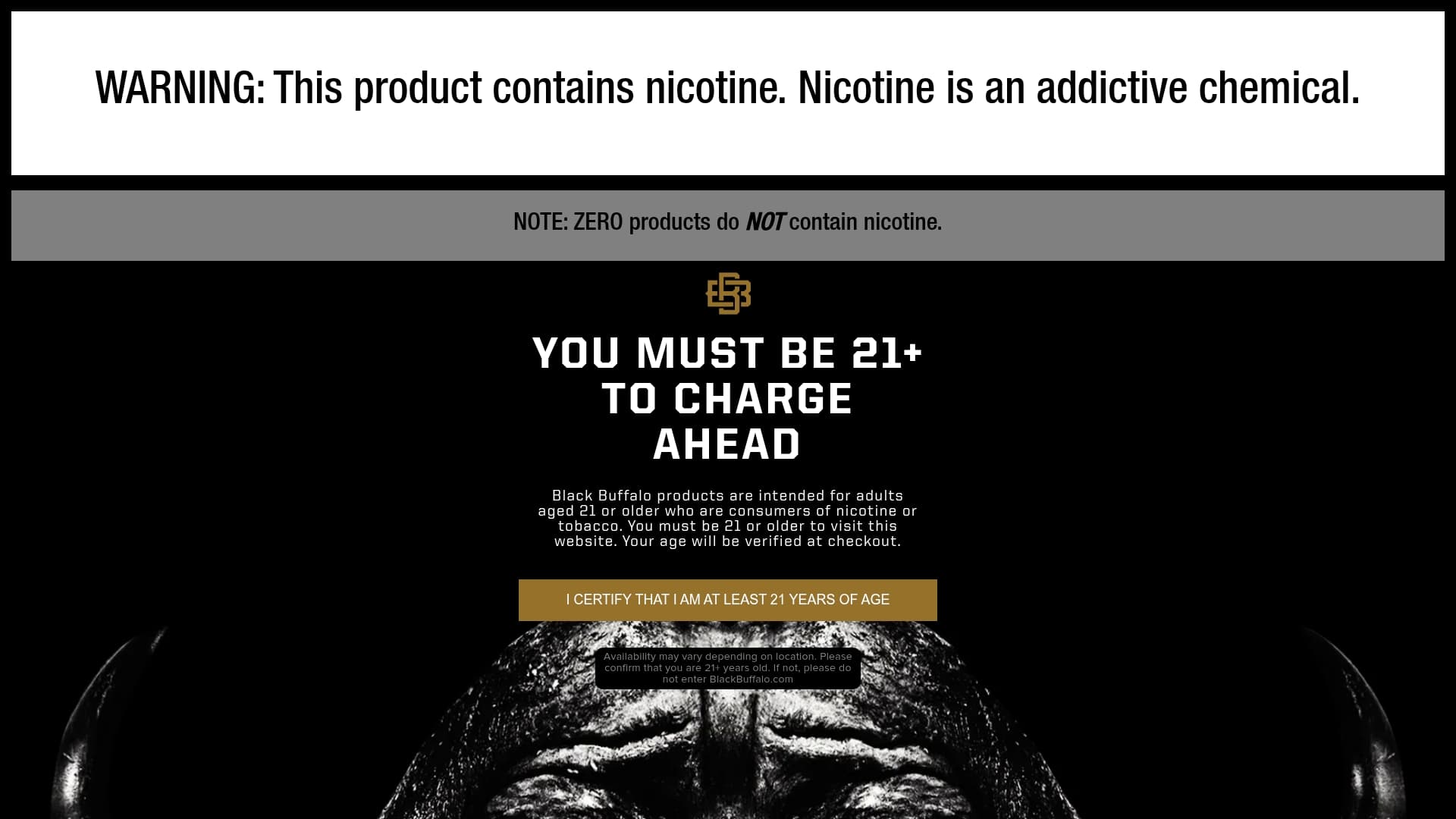 Black Buffalo sponsor landing page advertised on The MeatEater Podcast