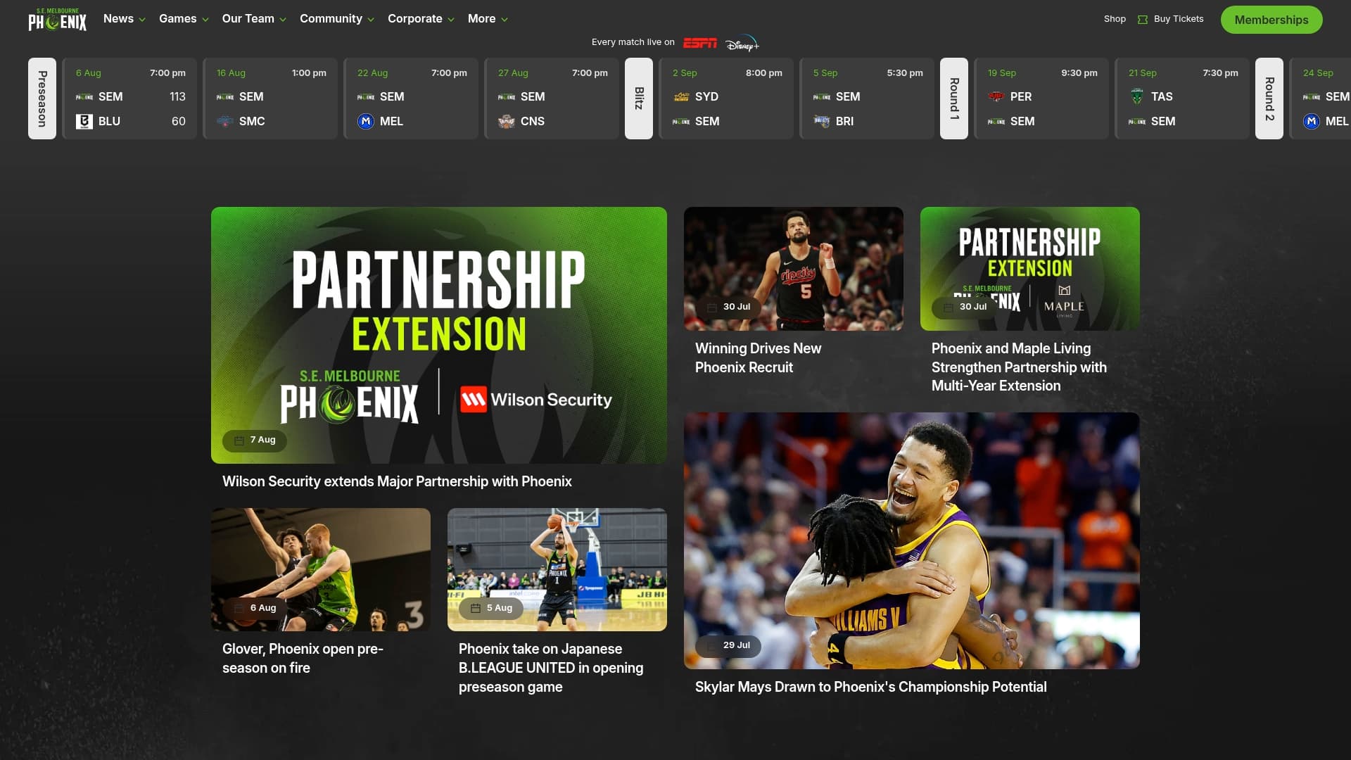 South East Melbourne Phoenix sponsor landing page advertised on The Rush Hour Melbourne Catch Up - 105.1 Triple M Melbourne - James Brayshaw and Billy Brownless