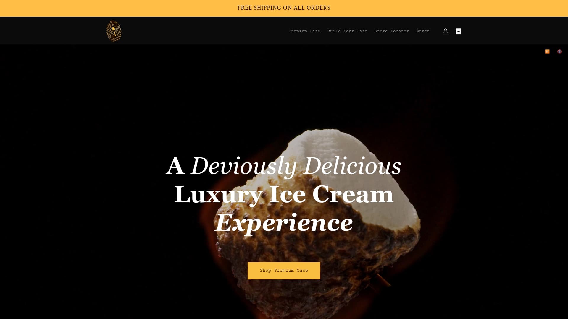Cold Case Ice Cream sponsor landing page advertised on The Morning Edition