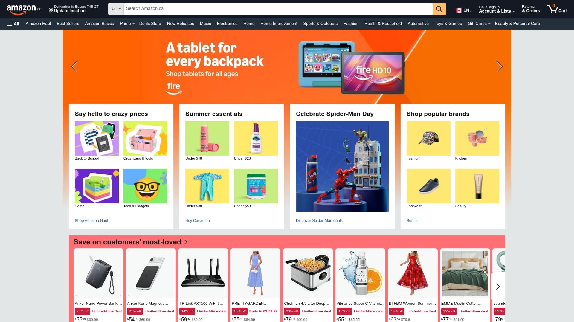 Amazon sponsor landing page advertised on Michelle Obama: The Light Podcast