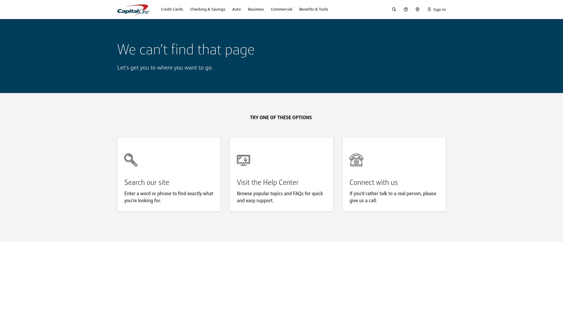 Capital One Bank sponsor landing page advertised on The Daily