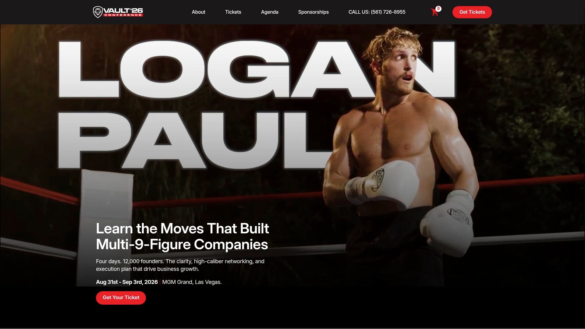The Vault sponsor landing page advertised on PBD Podcast