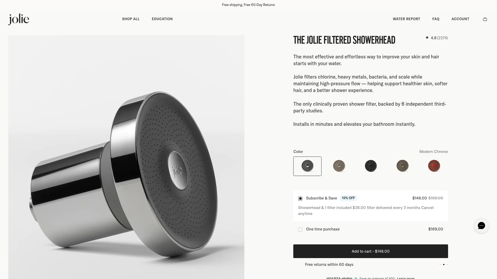 Jolie sponsor landing page advertised on True Crime Obsessed