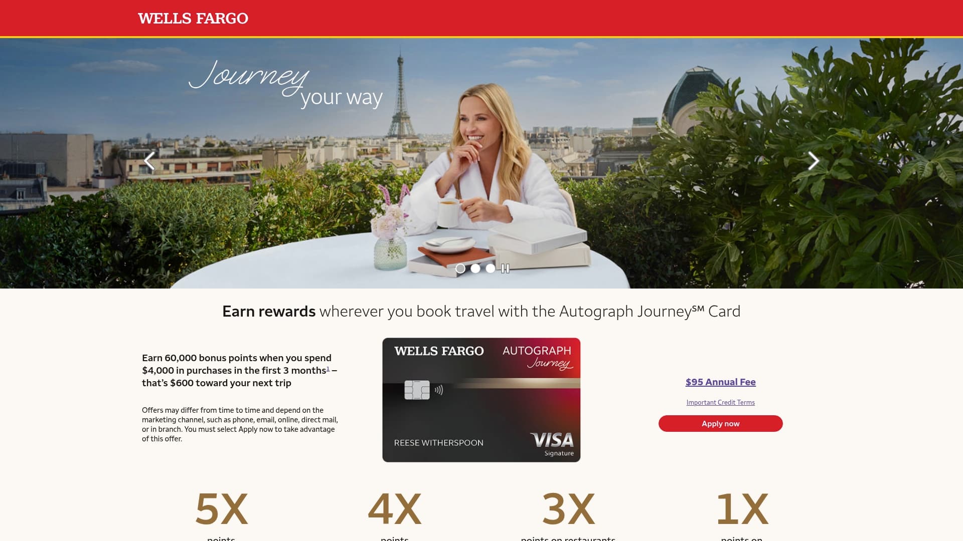 Wells Fargo sponsor landing page advertised on The Megyn Kelly Show