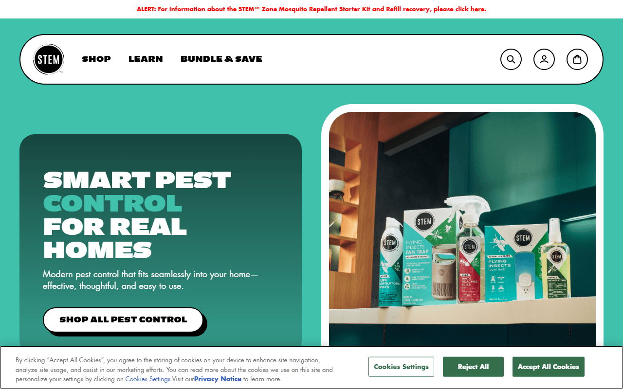 STEM sponsor landing page advertised on Kinda Funny Gamescast: Video Game Podcast