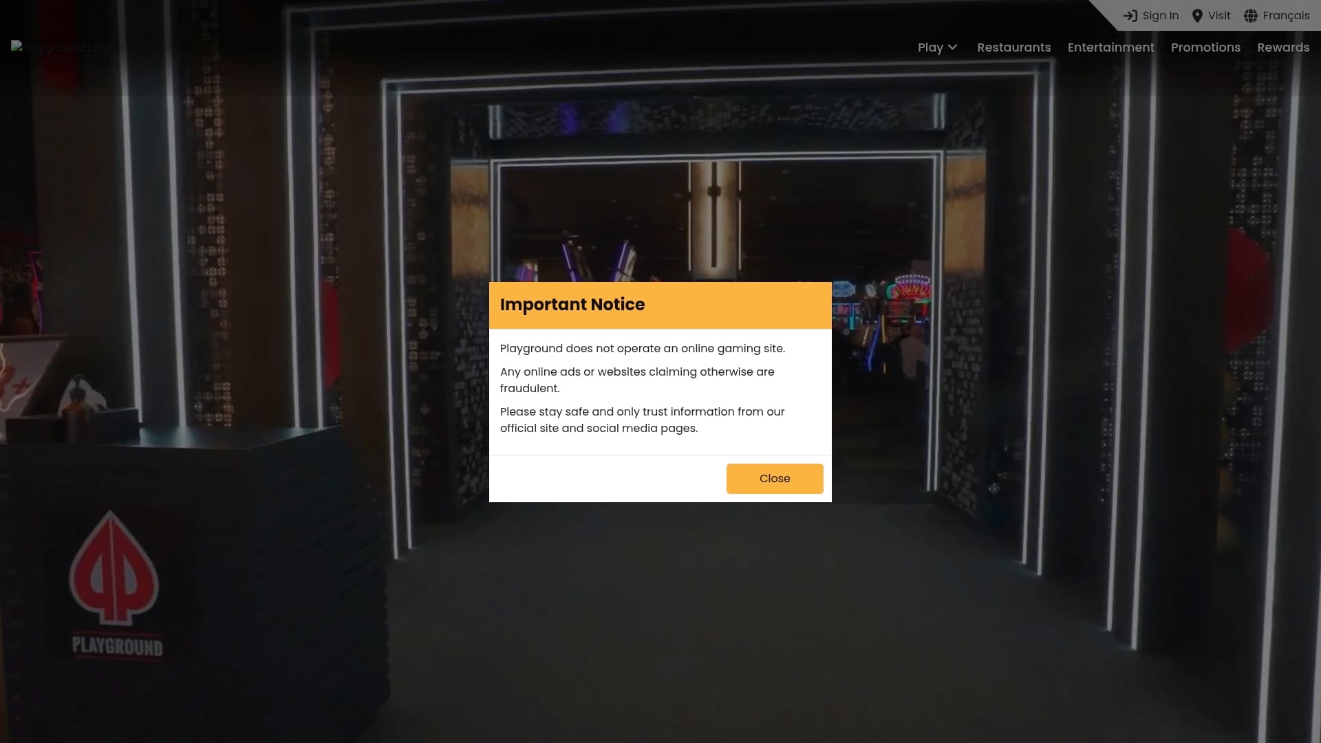 Playground sponsor landing page advertised on The Sick Podcast with Tony Marinaro: Montreal Canadiens