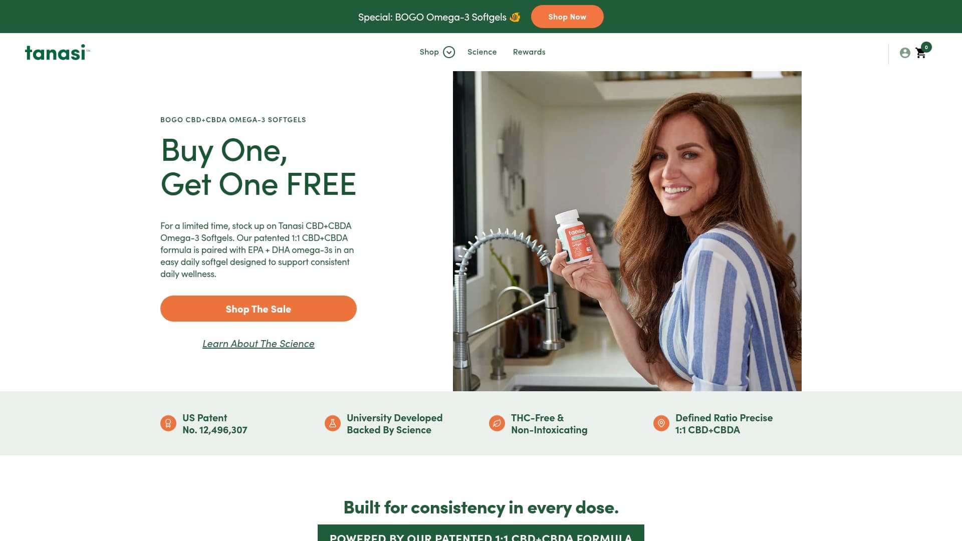 Tanasi sponsor landing page advertised on Good Life Project