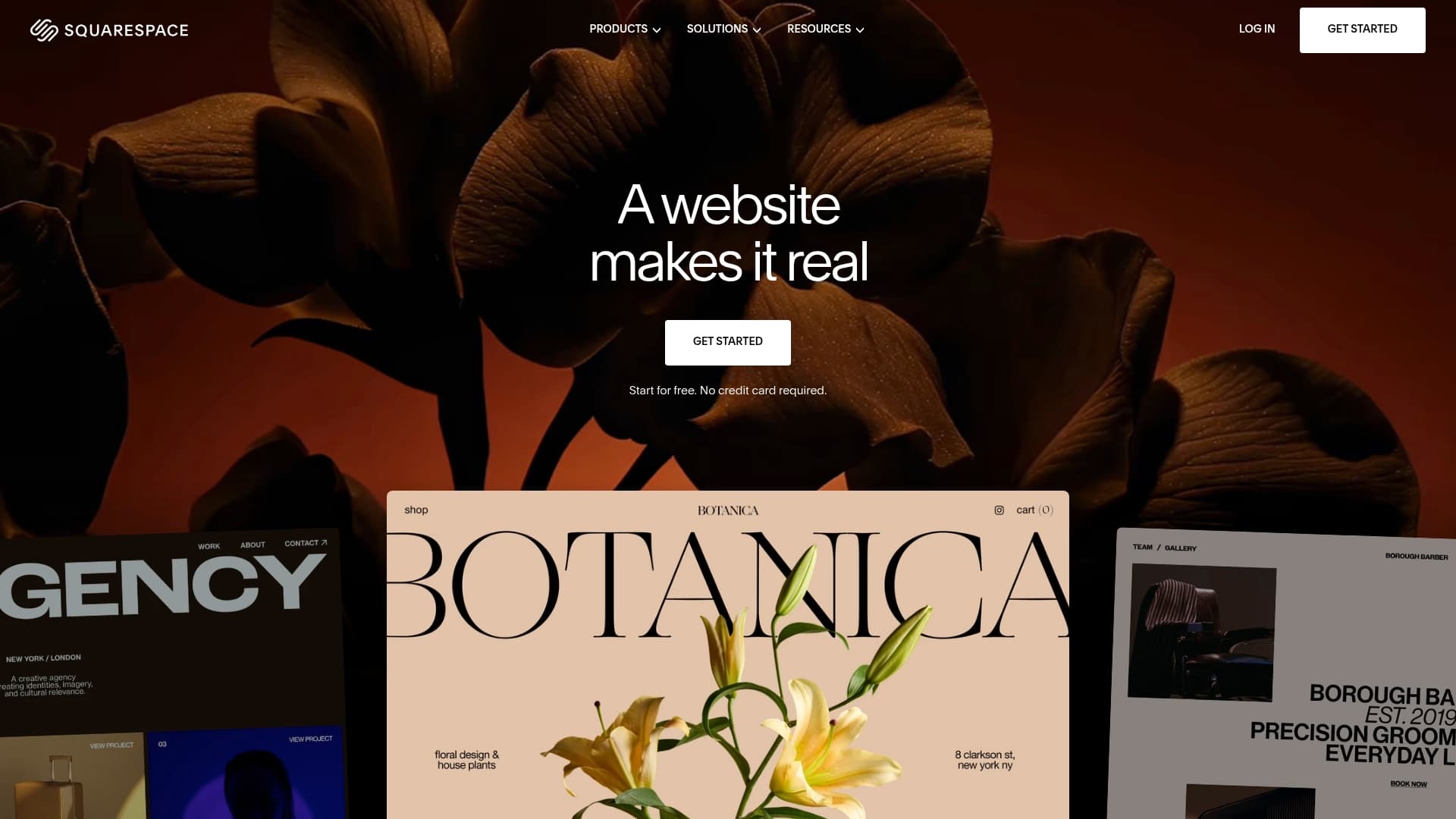 Squarespace sponsor landing page advertised on The Adventure Zone