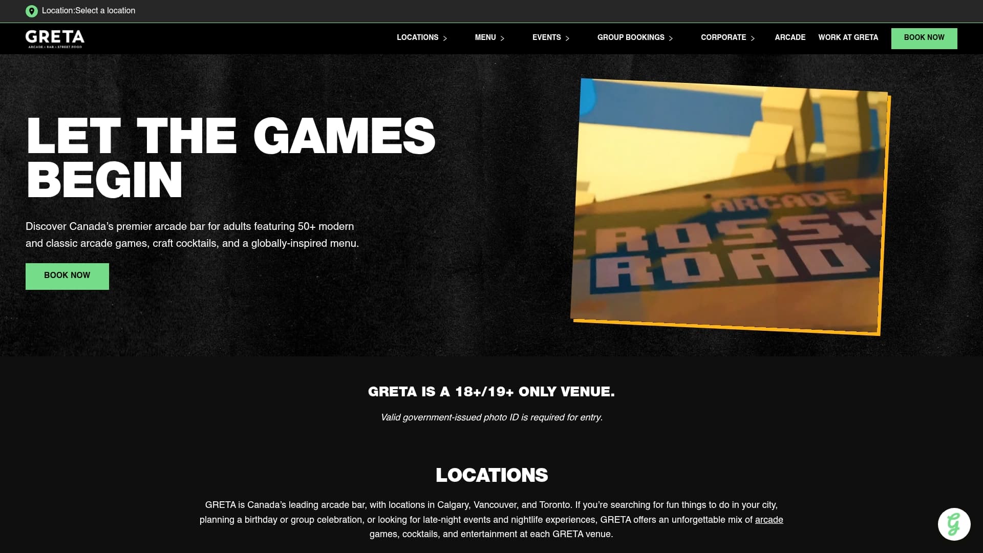 Greta sponsor landing page advertised on Sekeres & Price Show
