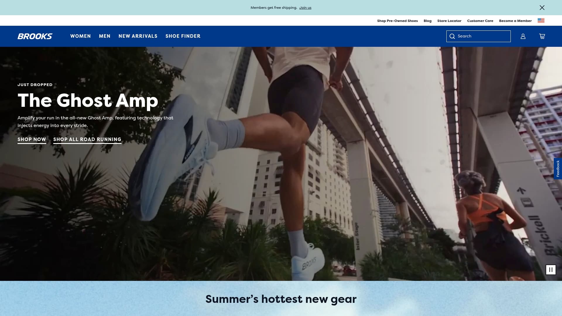 Brooks sponsor landing page advertised on The Ringer Reality TV Podcast