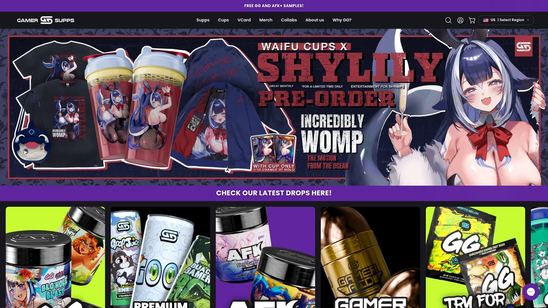 Gamersups sponsor landing page advertised on Financial Audit with Caleb Hammer