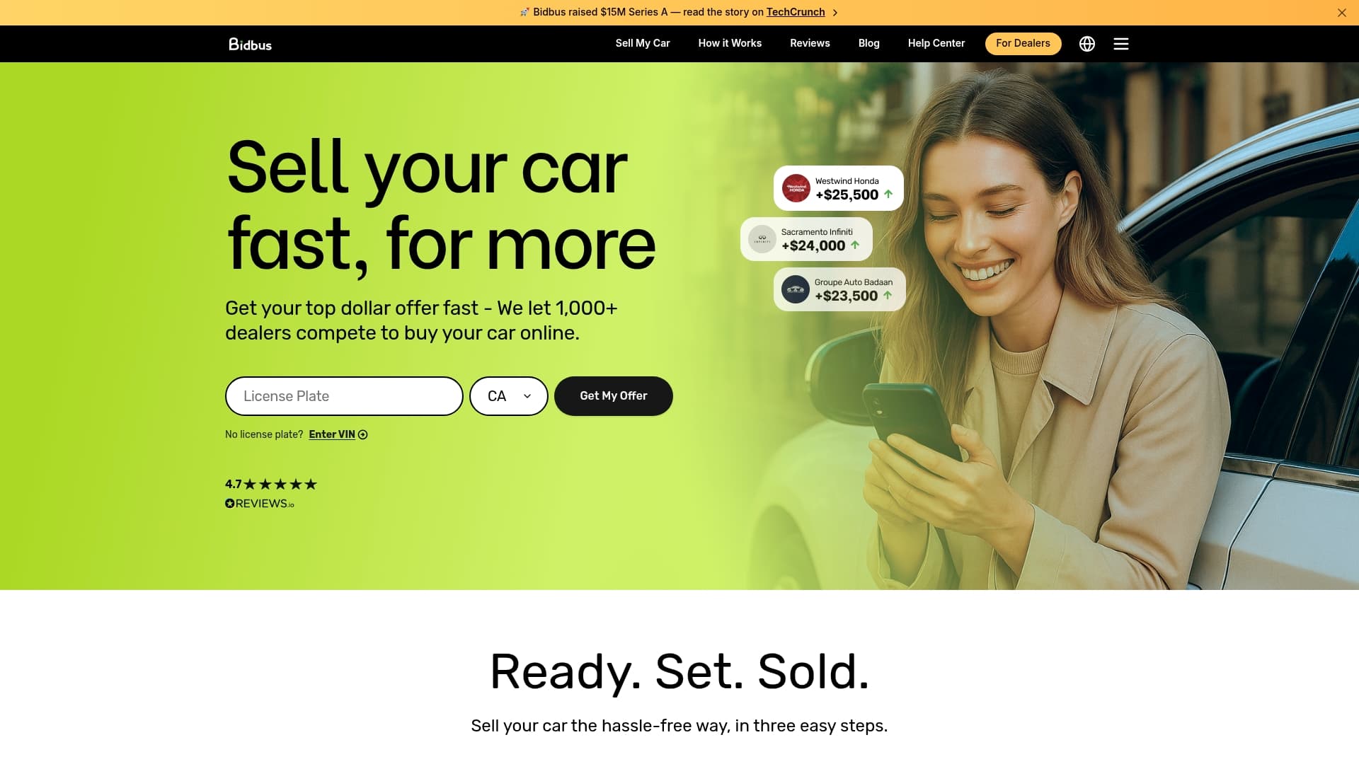 BidBus sponsor landing page advertised on Makes Sense - with Dr. JC Doornick