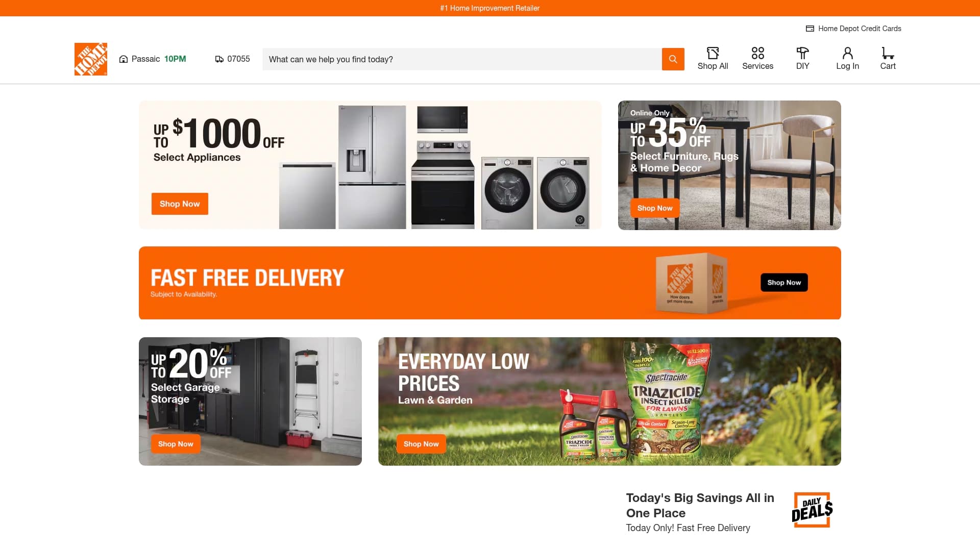 The Home Depot sponsor landing page advertised on Oilers NOW with Bob Stauffer