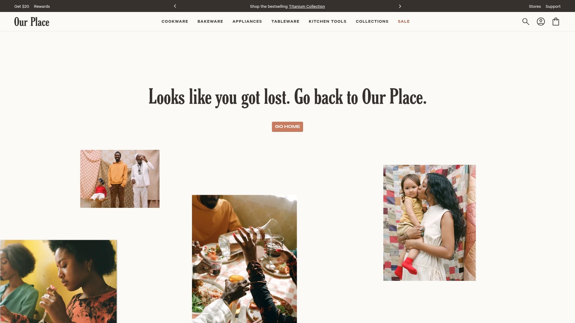 Our Place sponsor landing page advertised on SERIALously