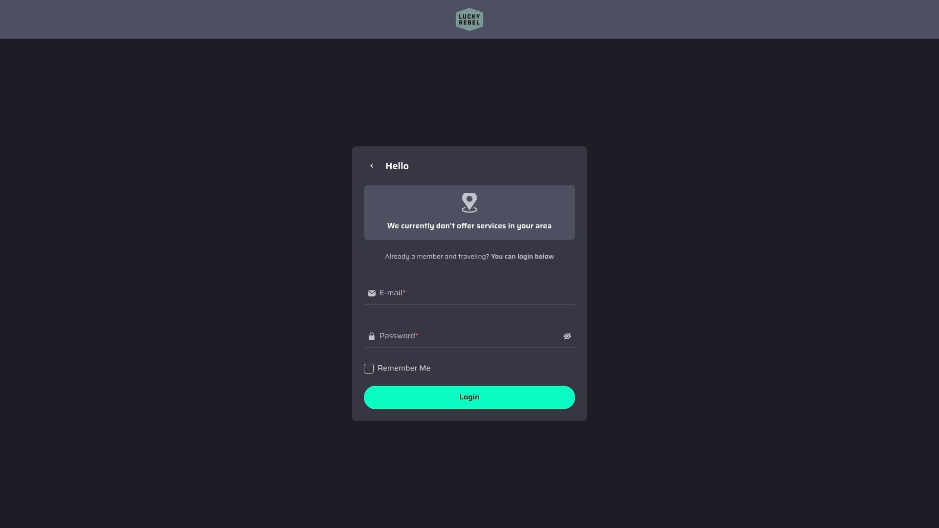 Lucky Rebel sponsor landing page advertised on Bulwark Takes