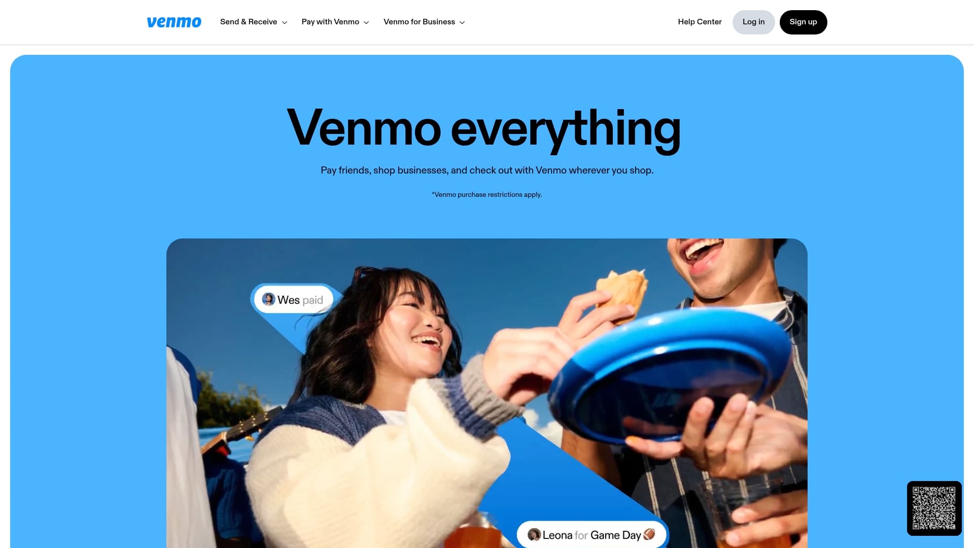 Venmo sponsor landing page advertised on The MeidasTouch Podcast