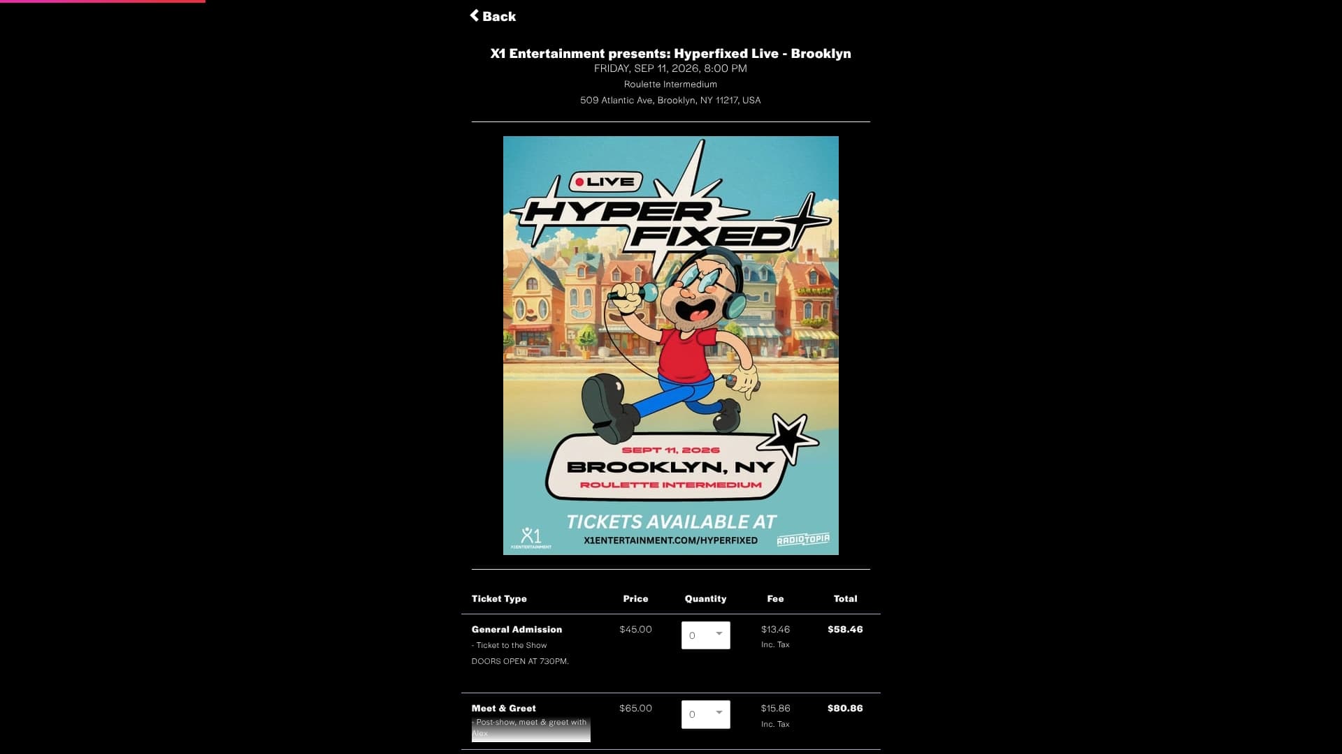 Hyperfixed sponsor landing page advertised on The West Wing Weekly