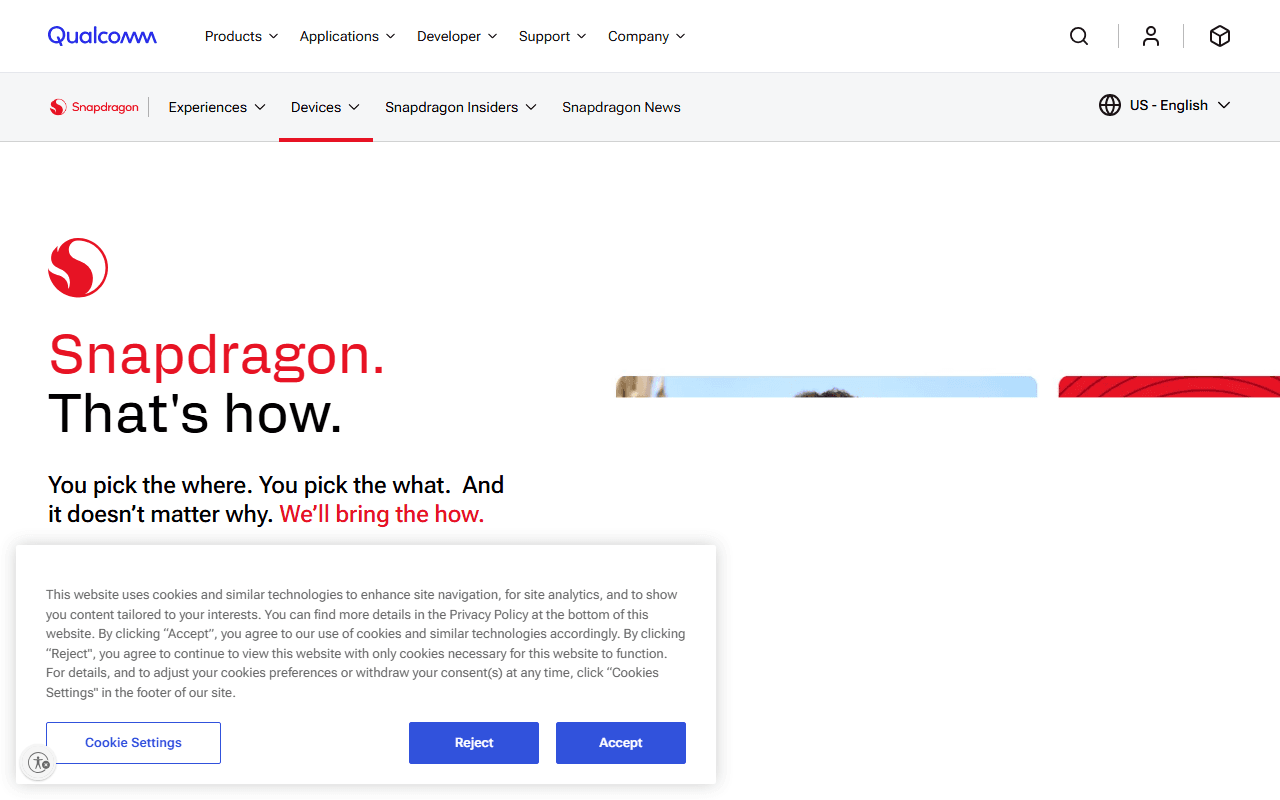 Snapdragon sponsor landing page advertised on History Extra podcast
