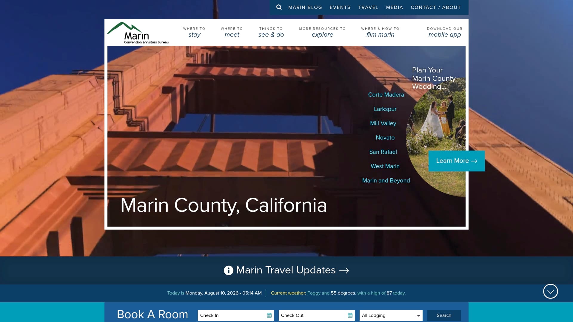 Visit Marin sponsor landing page advertised on unPAUSED with Dr. Mary Claire Haver