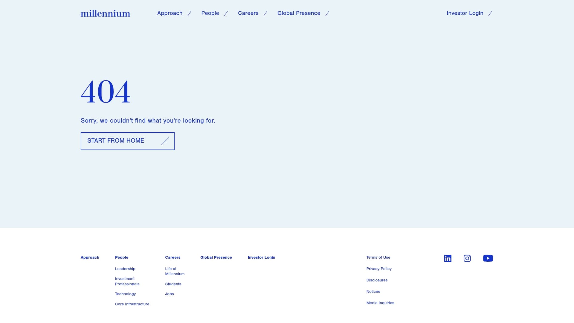 Millennium sponsor landing page advertised on All Ears English Podcast