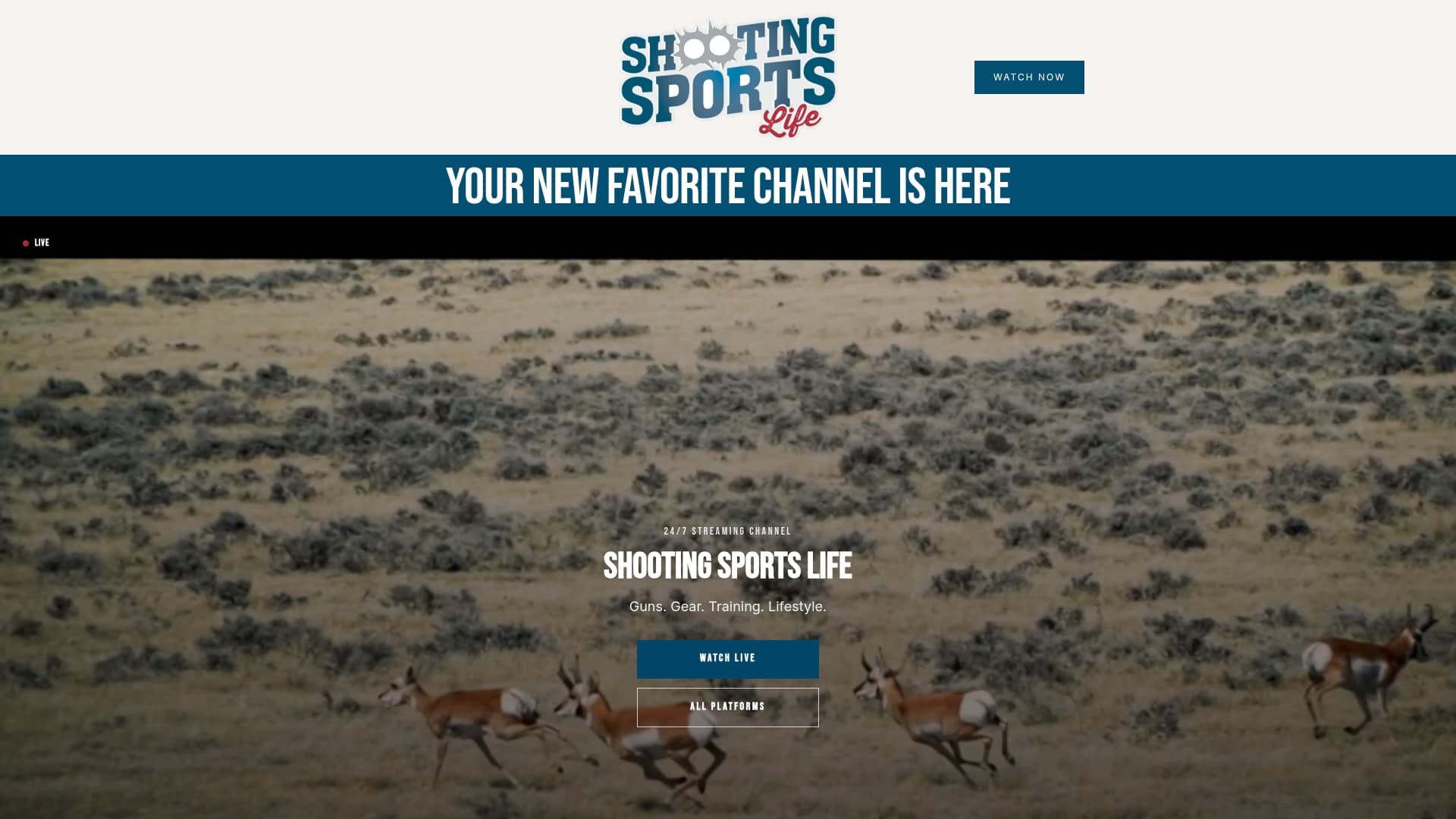 Shooting Sports Life sponsor landing page advertised on Gun Talk