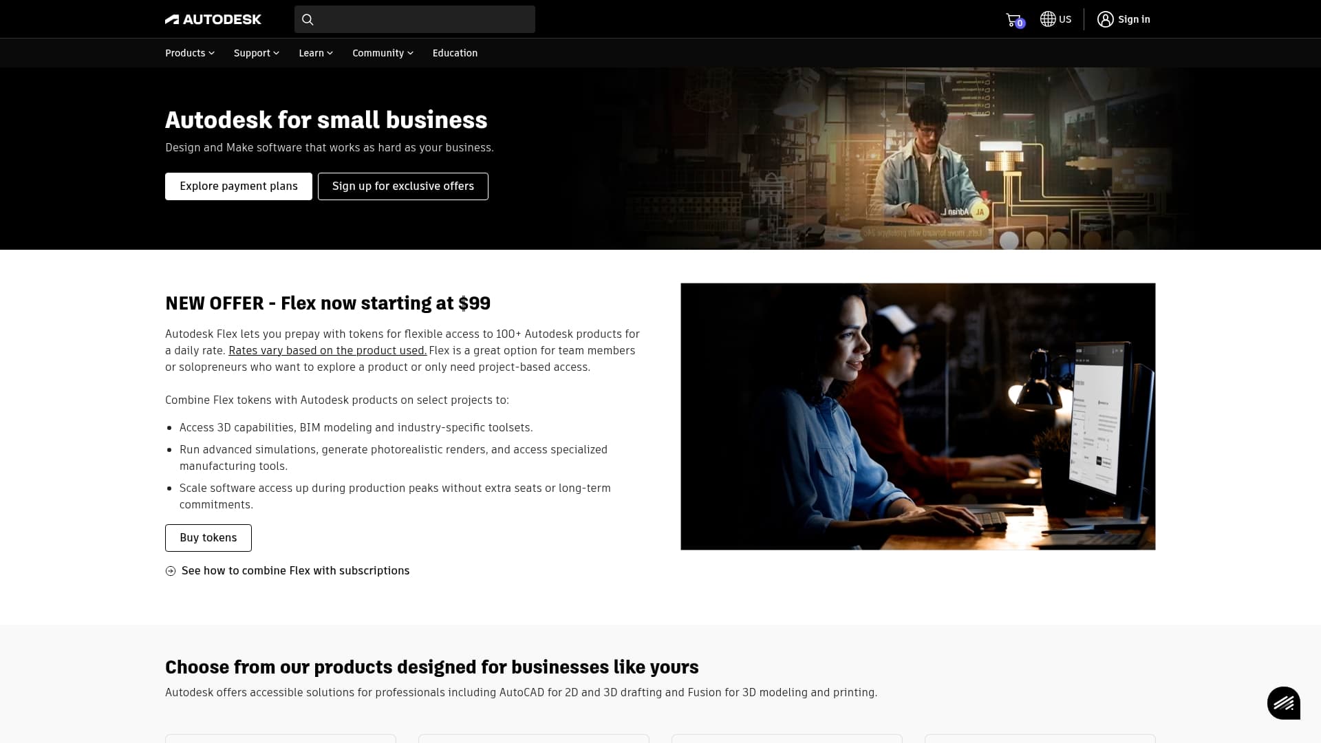 Autodesk sponsor landing page advertised on The Prosecutors
