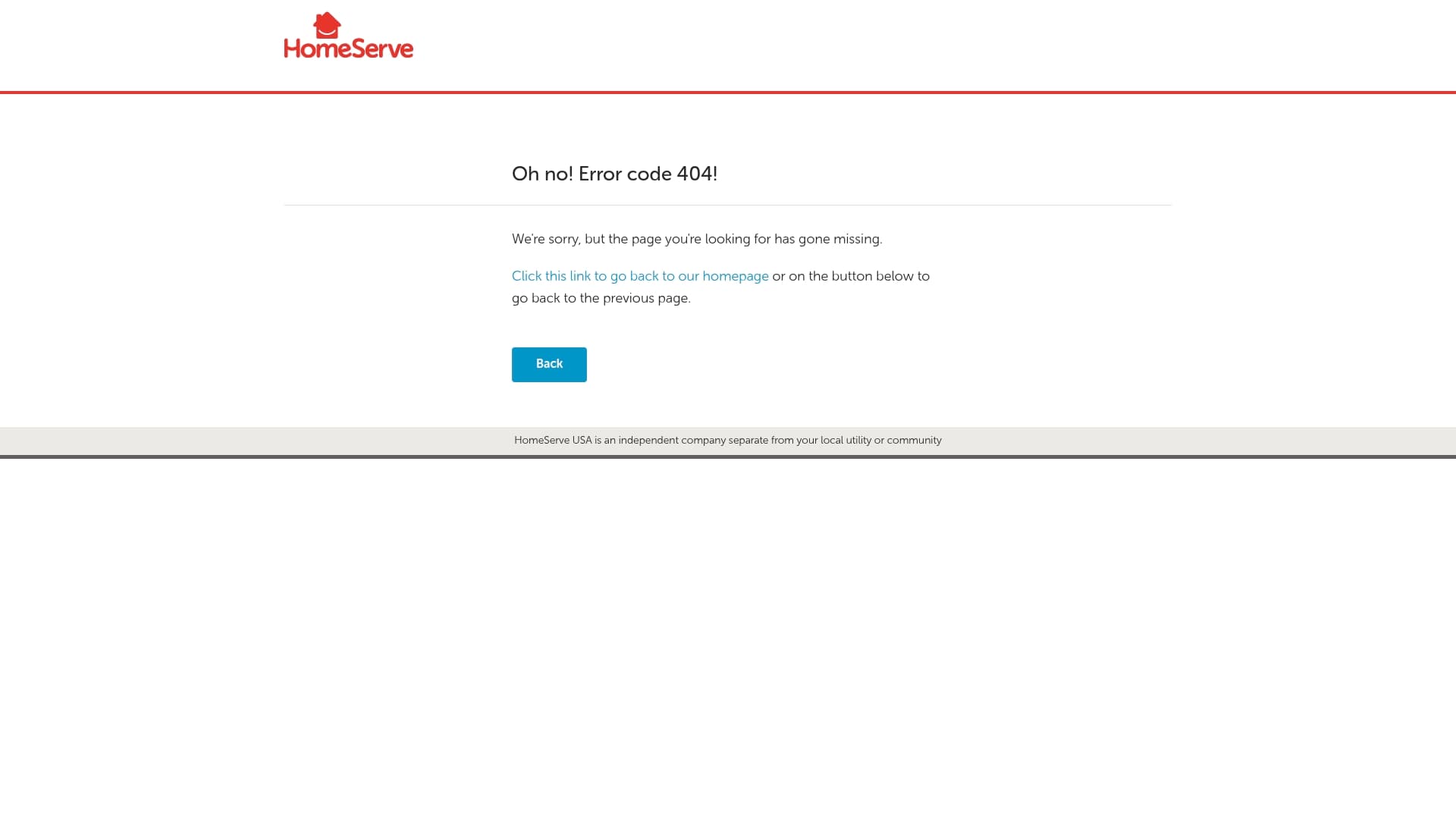 HomeServe sponsor landing page advertised on The Toast