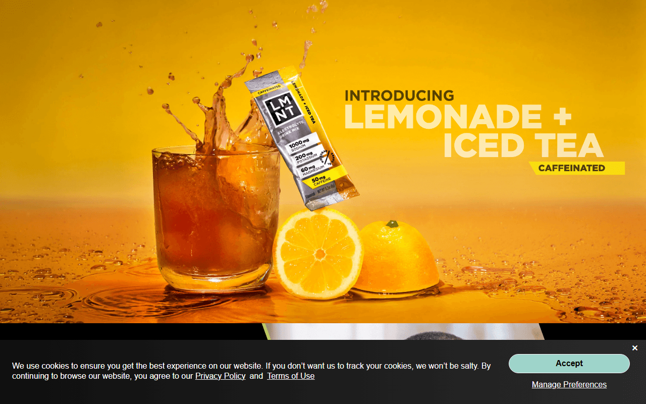 Element sponsor landing page advertised on Modern Wisdom