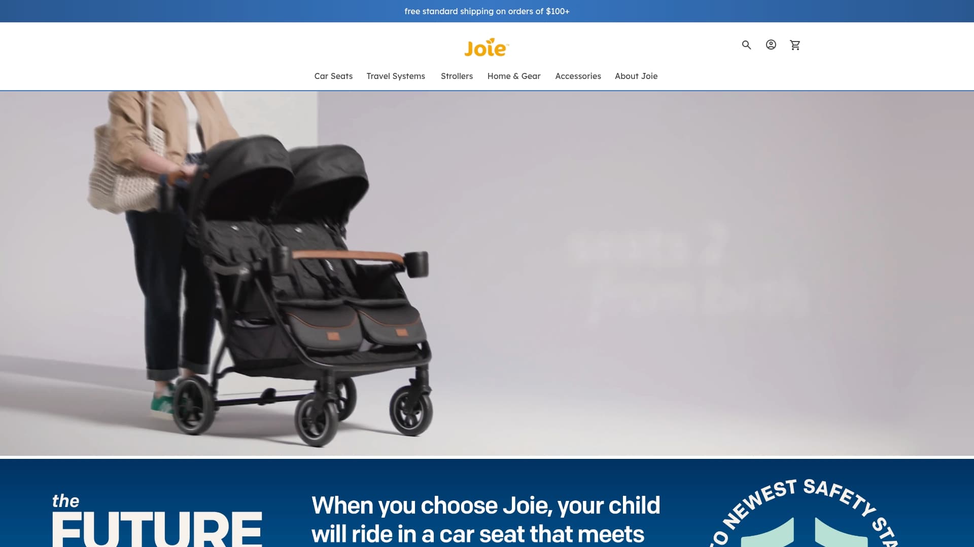 Joie sponsor landing page advertised on Global News Podcast