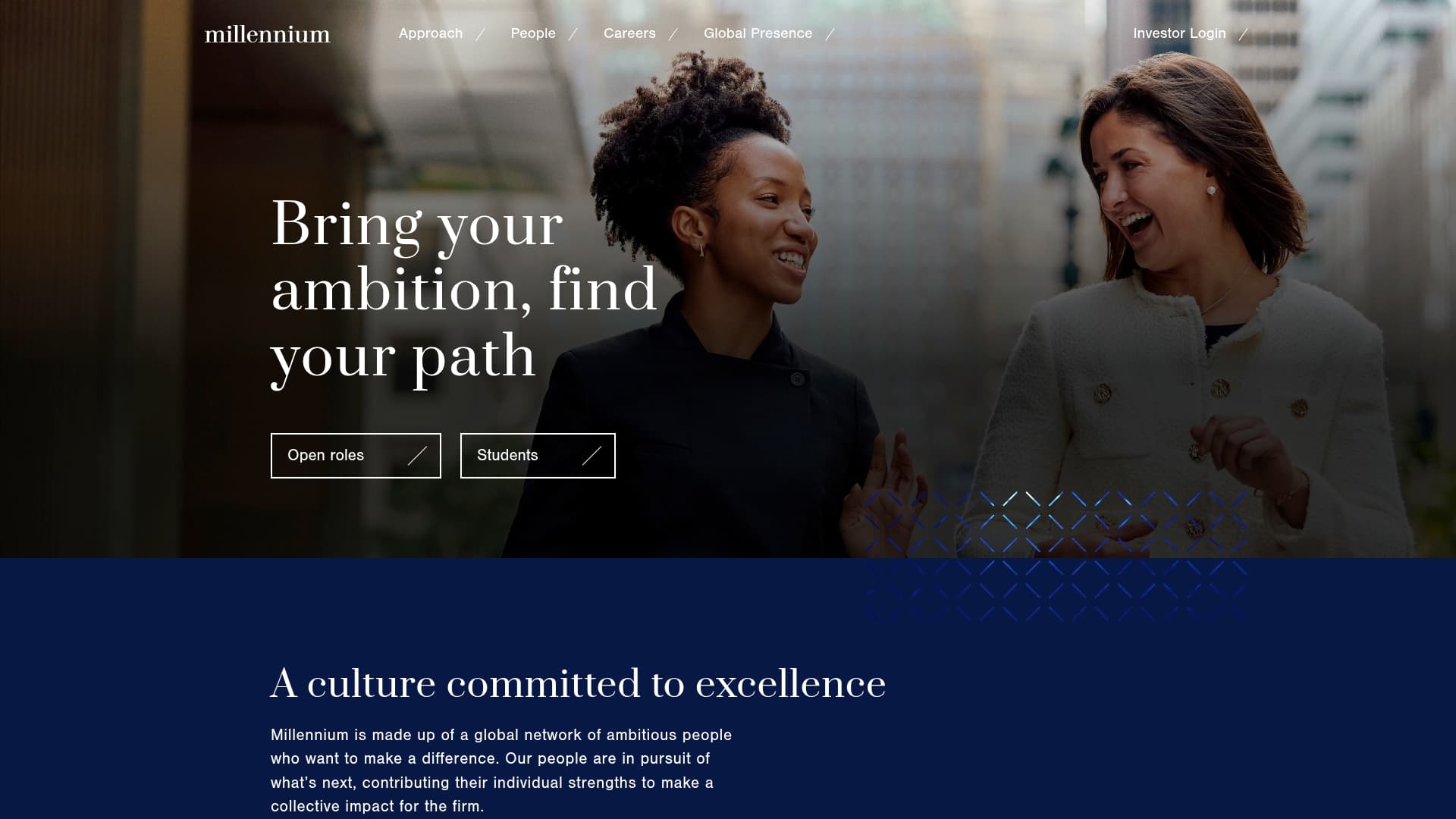 Millennium sponsor landing page advertised on The Rest Is Science
