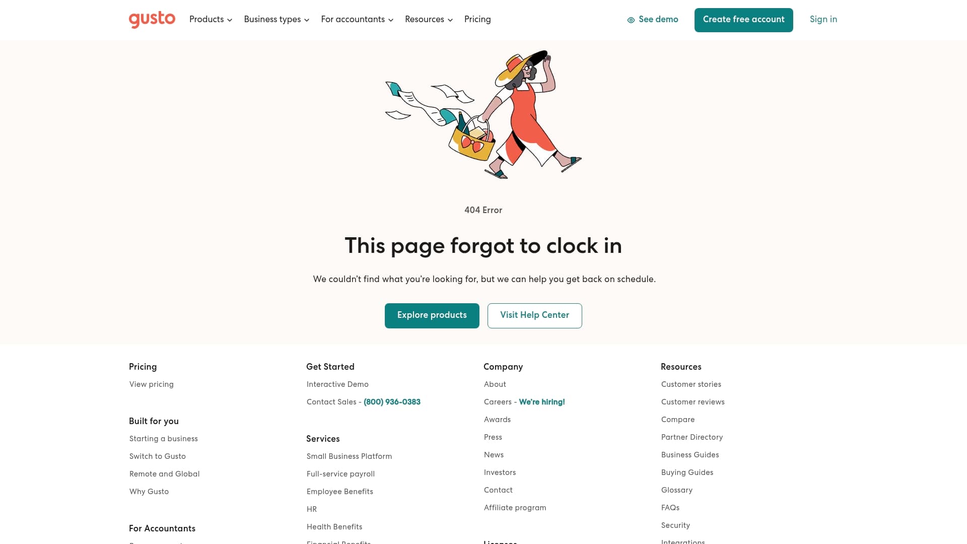 Gusto sponsor landing page advertised on The Prof G Pod with Scott Galloway