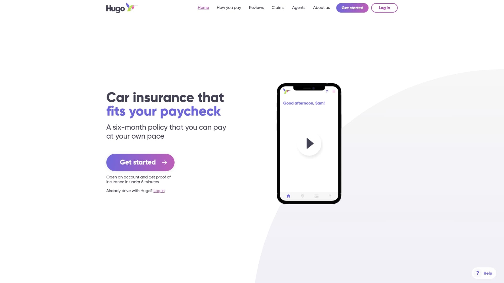 Hugo sponsor landing page advertised on Hidden History with Dr. Harini Bhat