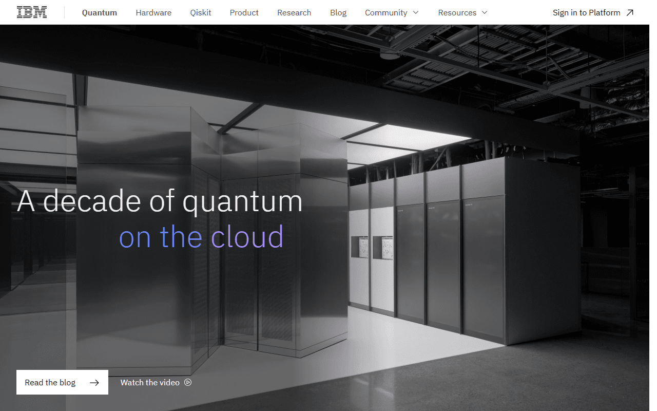 IBM sponsor landing page advertised on Unexplainable