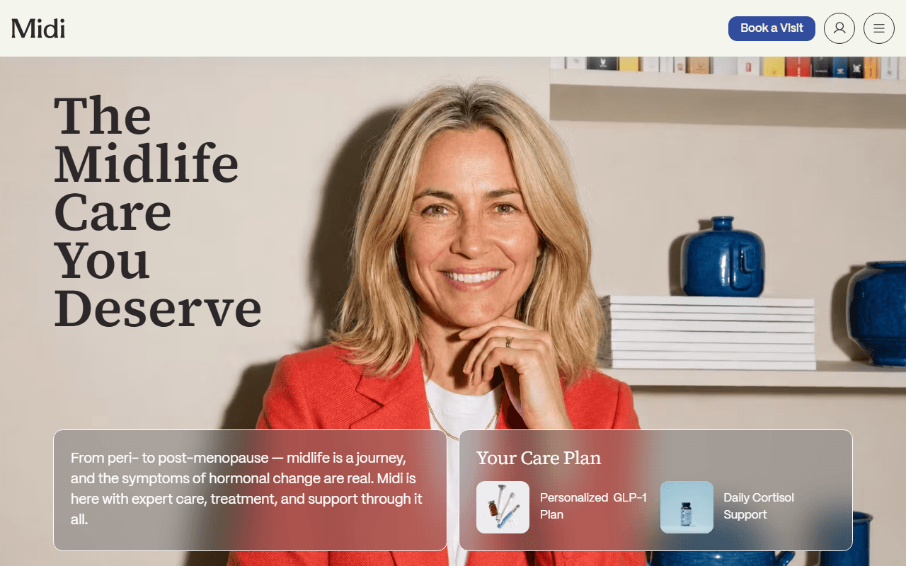 Midi sponsor landing page advertised on One Minute Remaining - Stories from the inmates