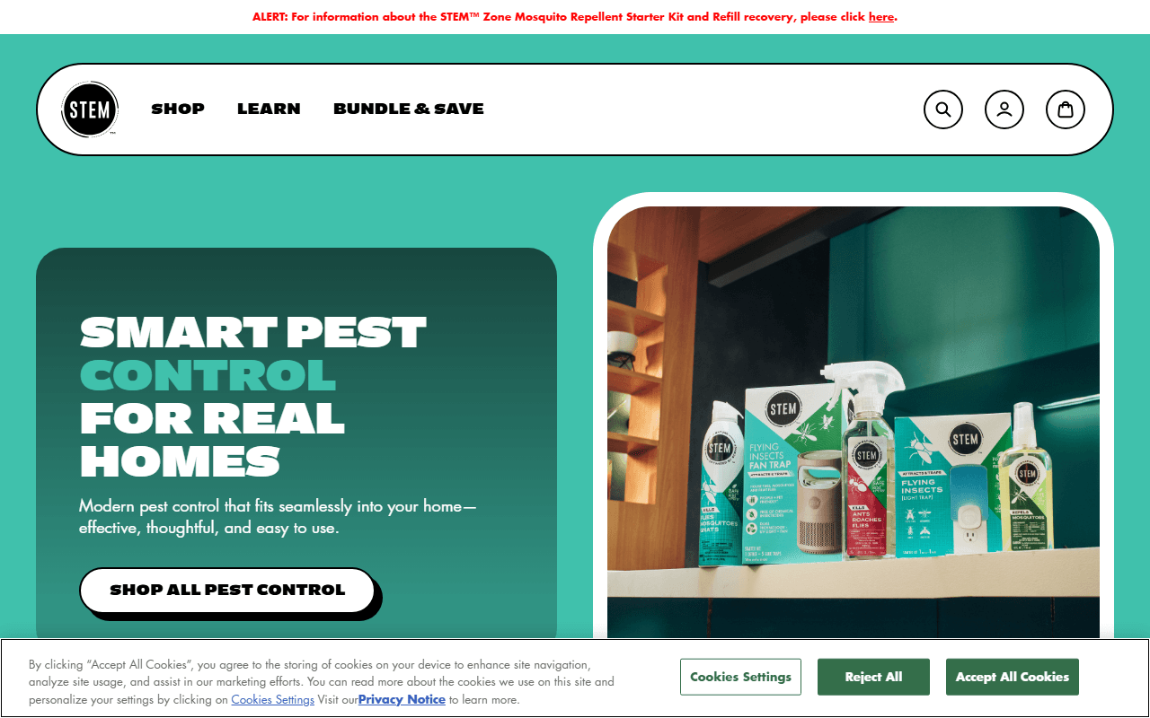 STEM sponsor landing page advertised on Pints With Aquinas
