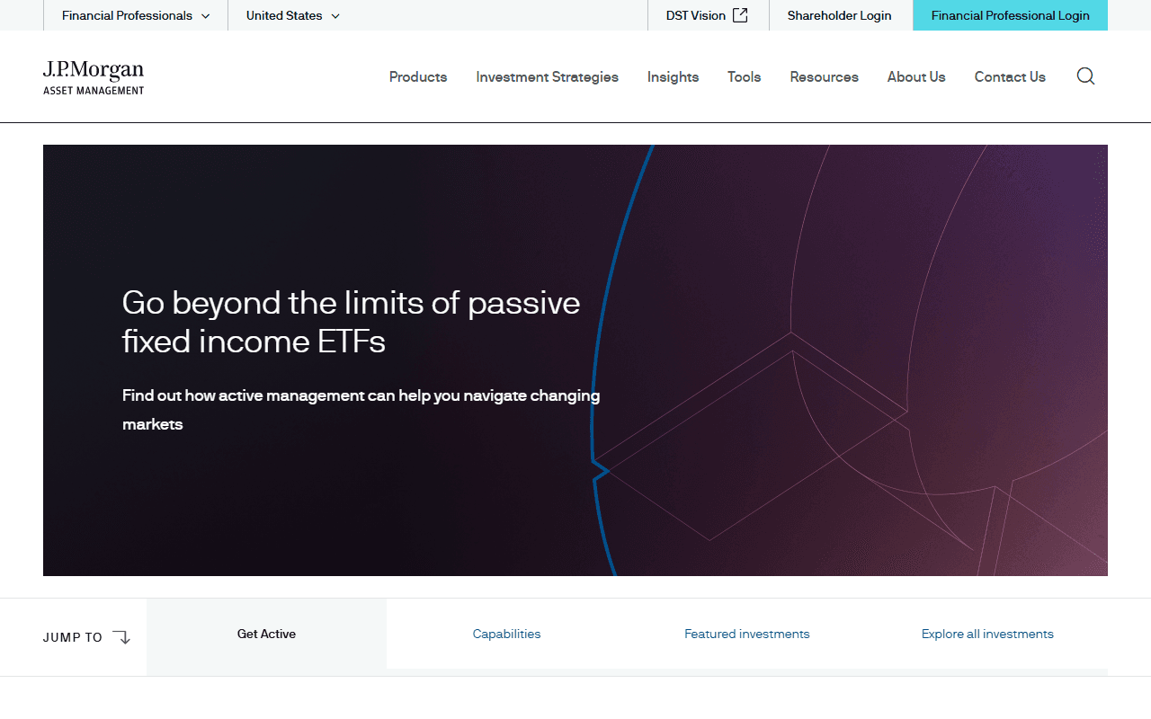 J.P. Morgan Asset Management sponsor landing page advertised on WhatCulture Gaming