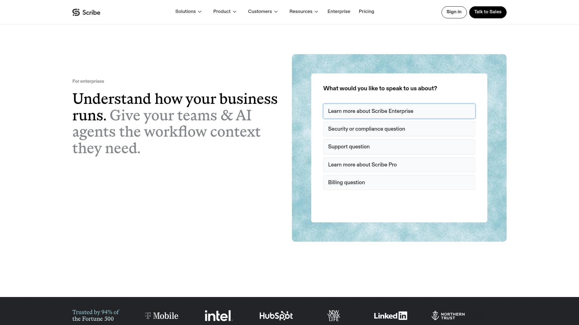 Scribe sponsor landing page advertised on Deep Questions with Cal Newport