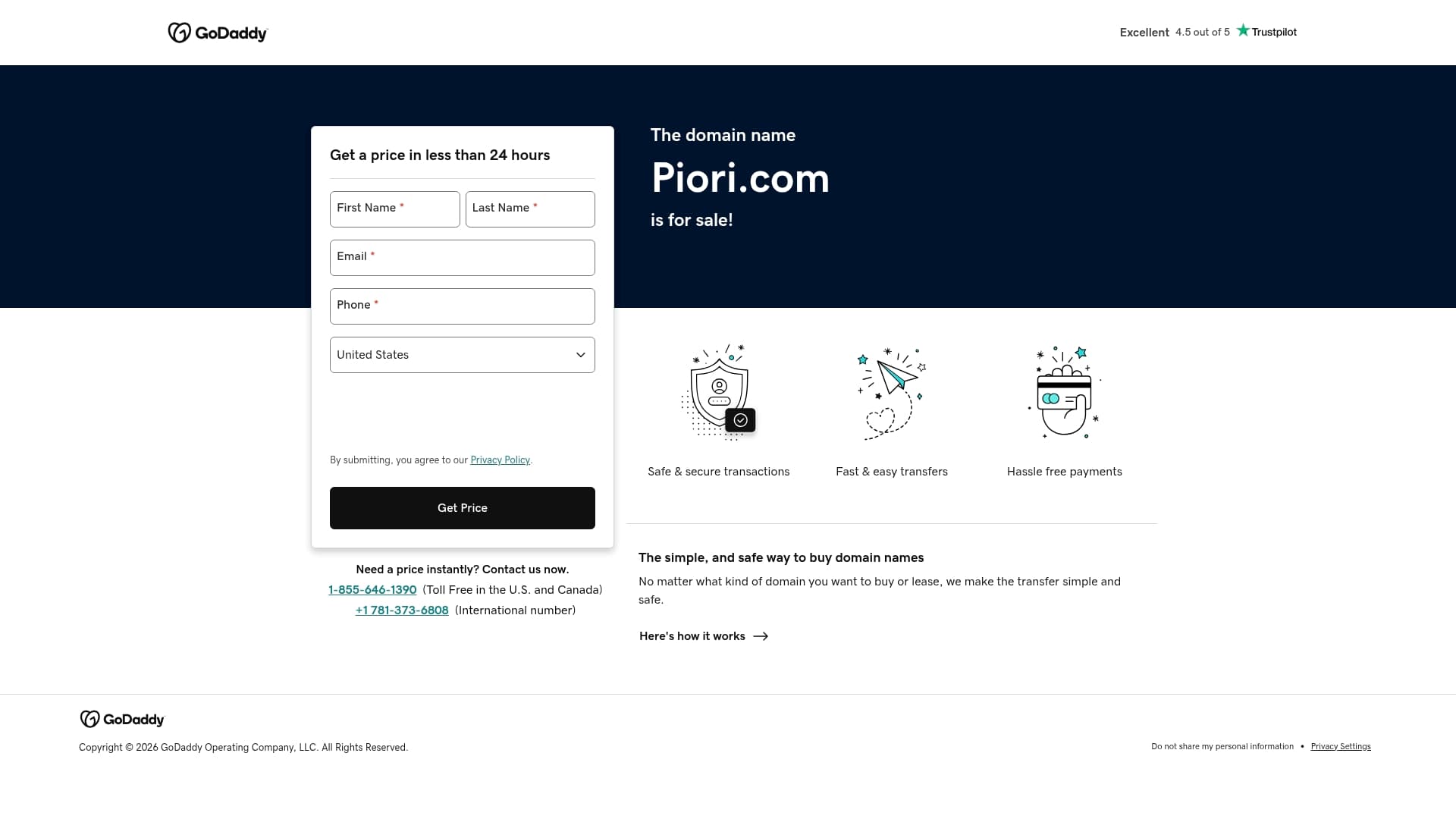 Puori sponsor landing page advertised on The Spillover with Alex Clark