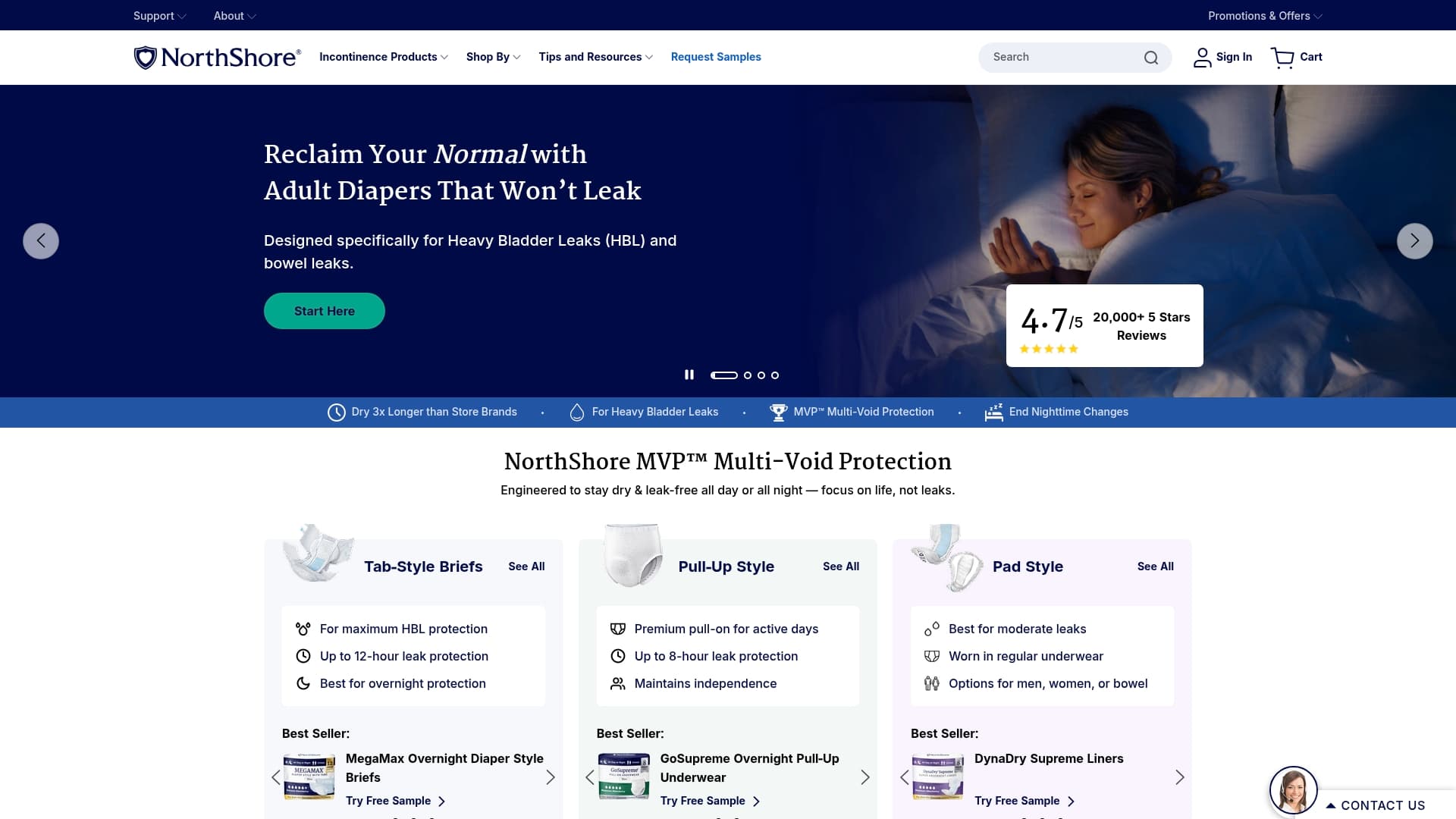 North Shore sponsor landing page advertised on Felger & Massarotti