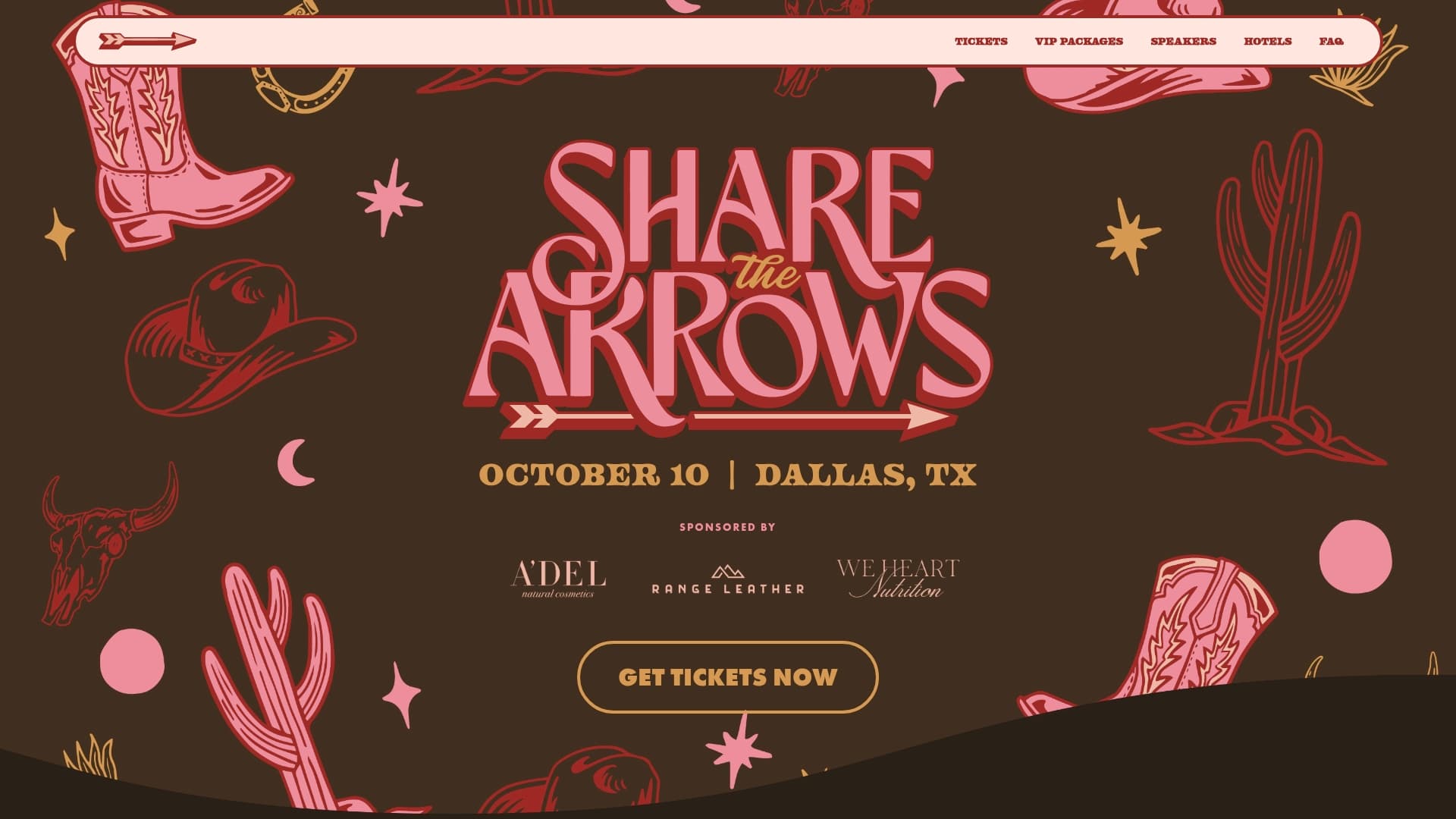 Share the Arrows sponsor landing page advertised on Relatable with Allie Beth Stuckey