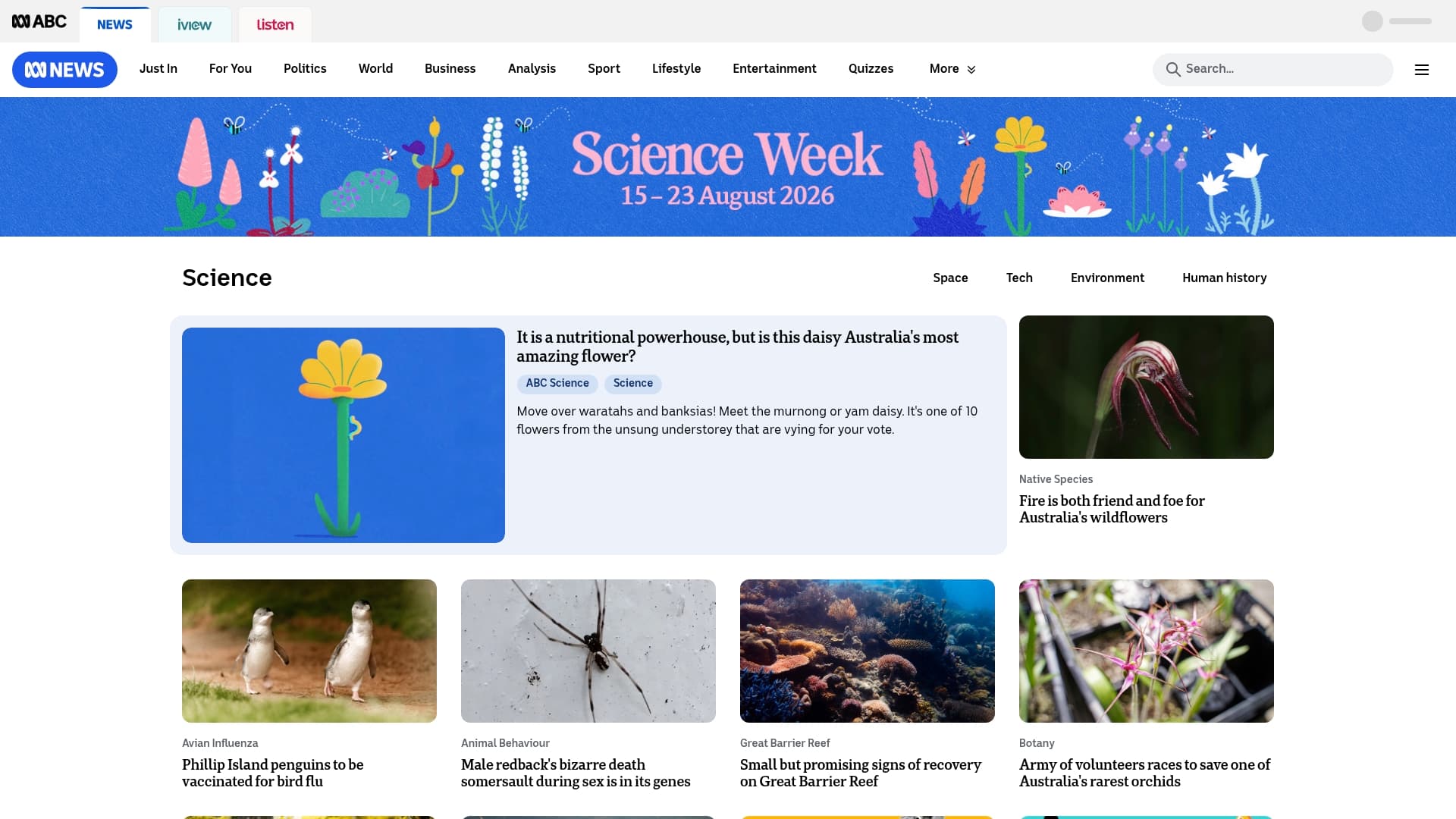 ABC sponsor landing page advertised on Late Night Live - Full program podcast