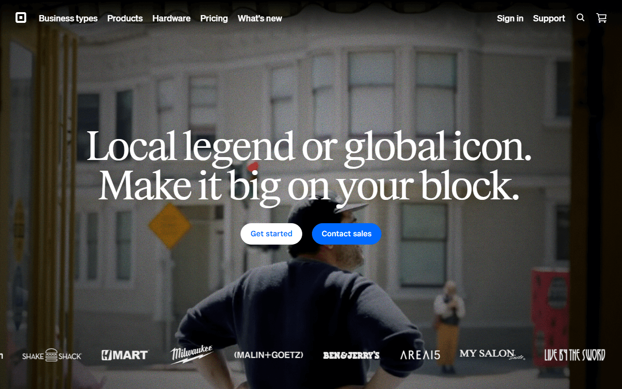 Square sponsor landing page advertised on Fantasy Football Today