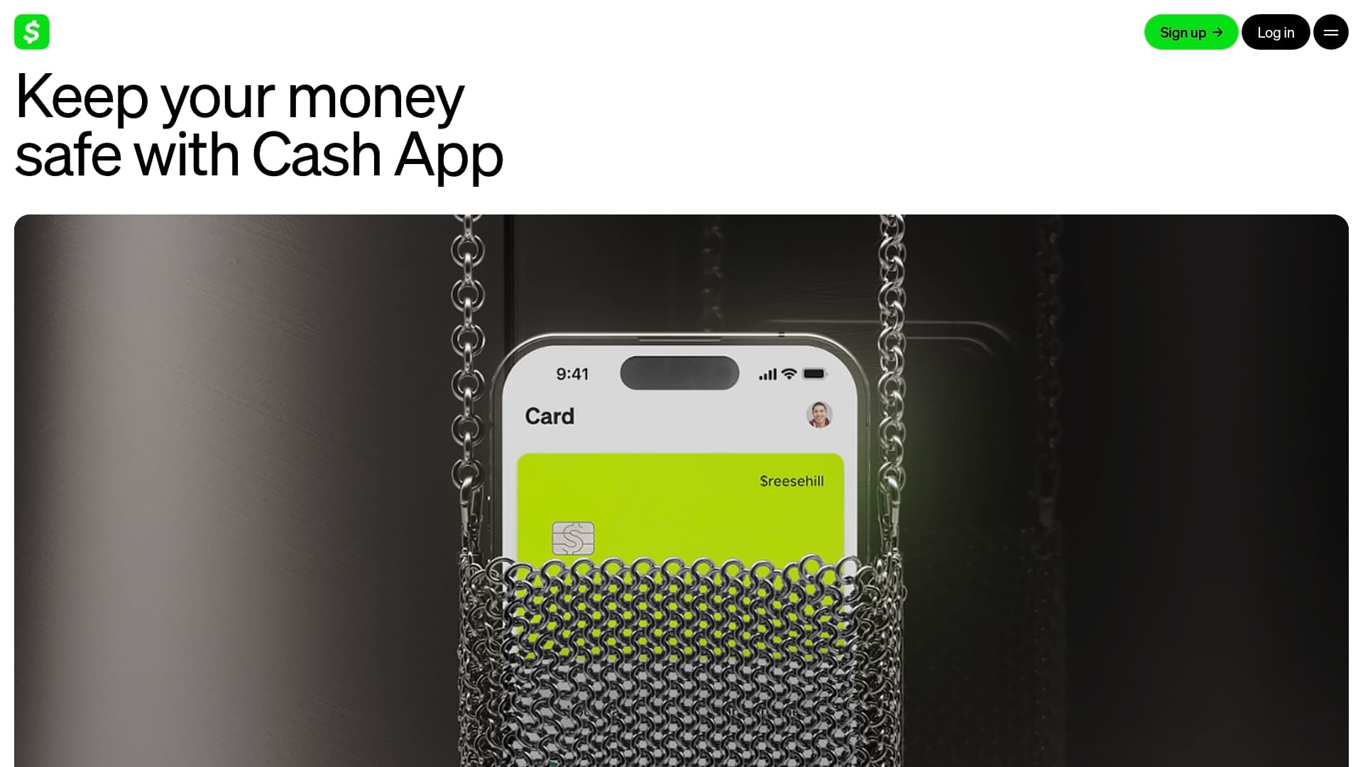 Cash App sponsor landing page advertised on Door Bumper Clear