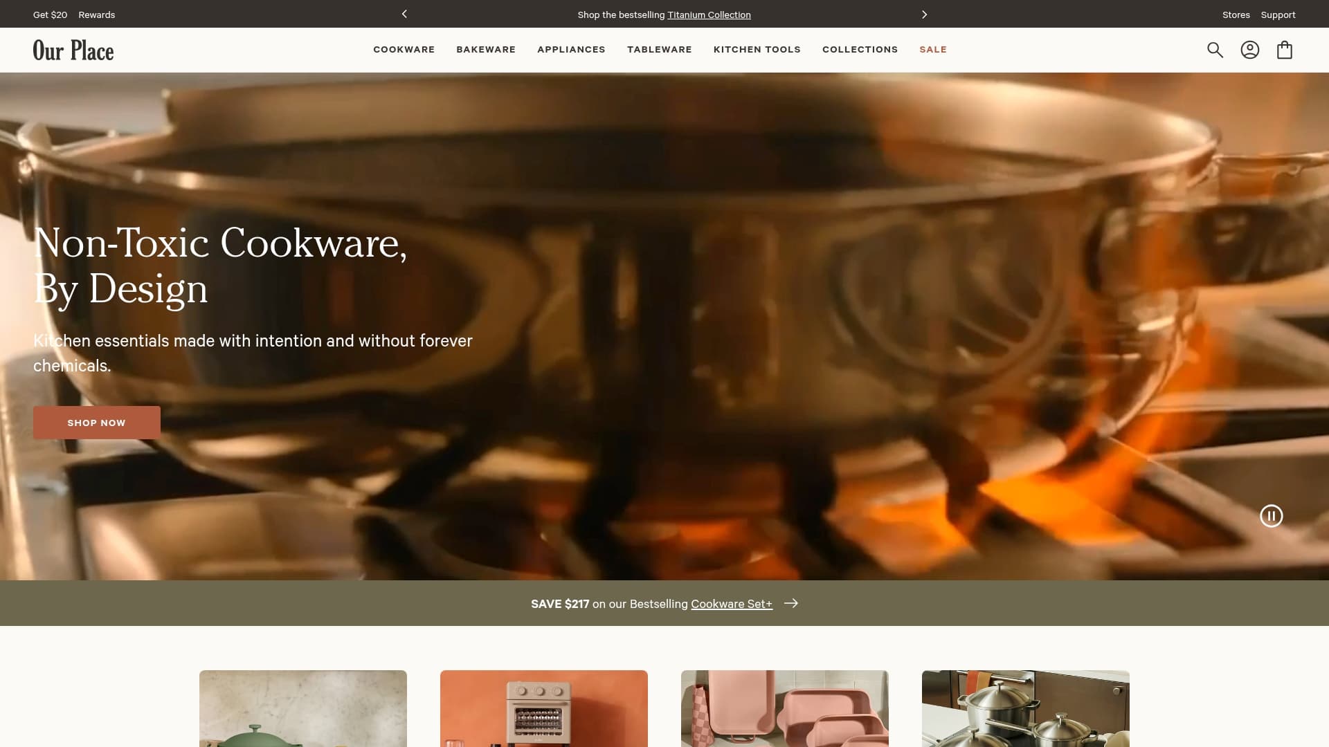 Our Place sponsor landing page advertised on Raising Boys & Girls