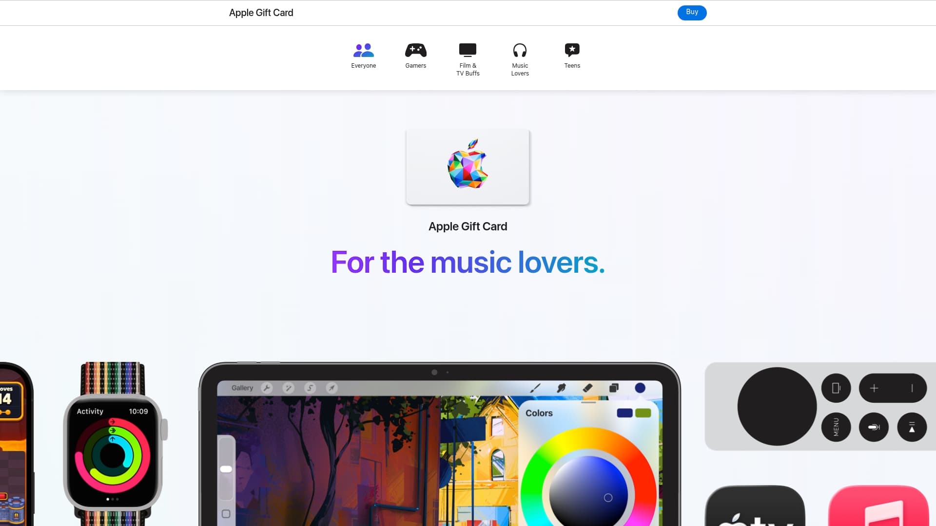 Apple Gift Card sponsor landing page advertised on Armchair Expert with Dax Shepard