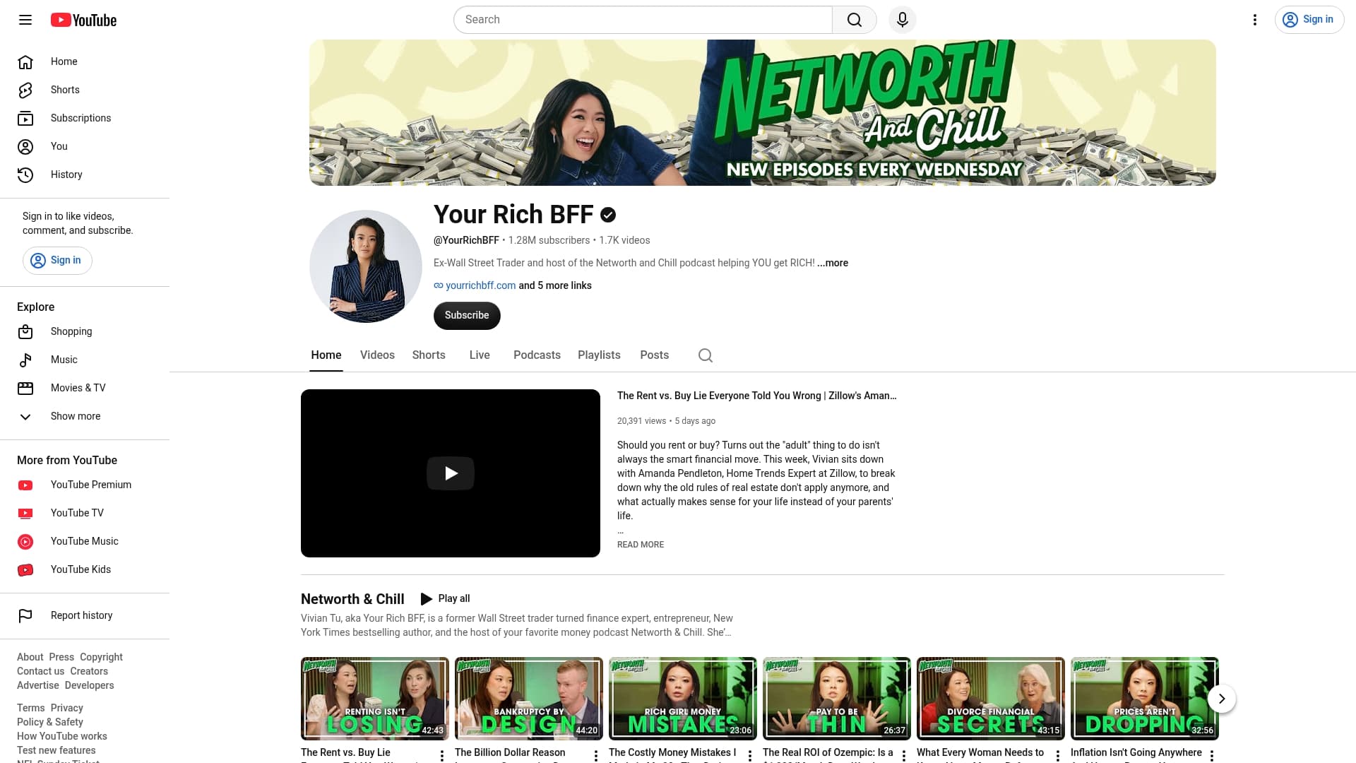 Zillow sponsor landing page advertised on Raging Moderates with Scott Galloway and Jessica Tarlov