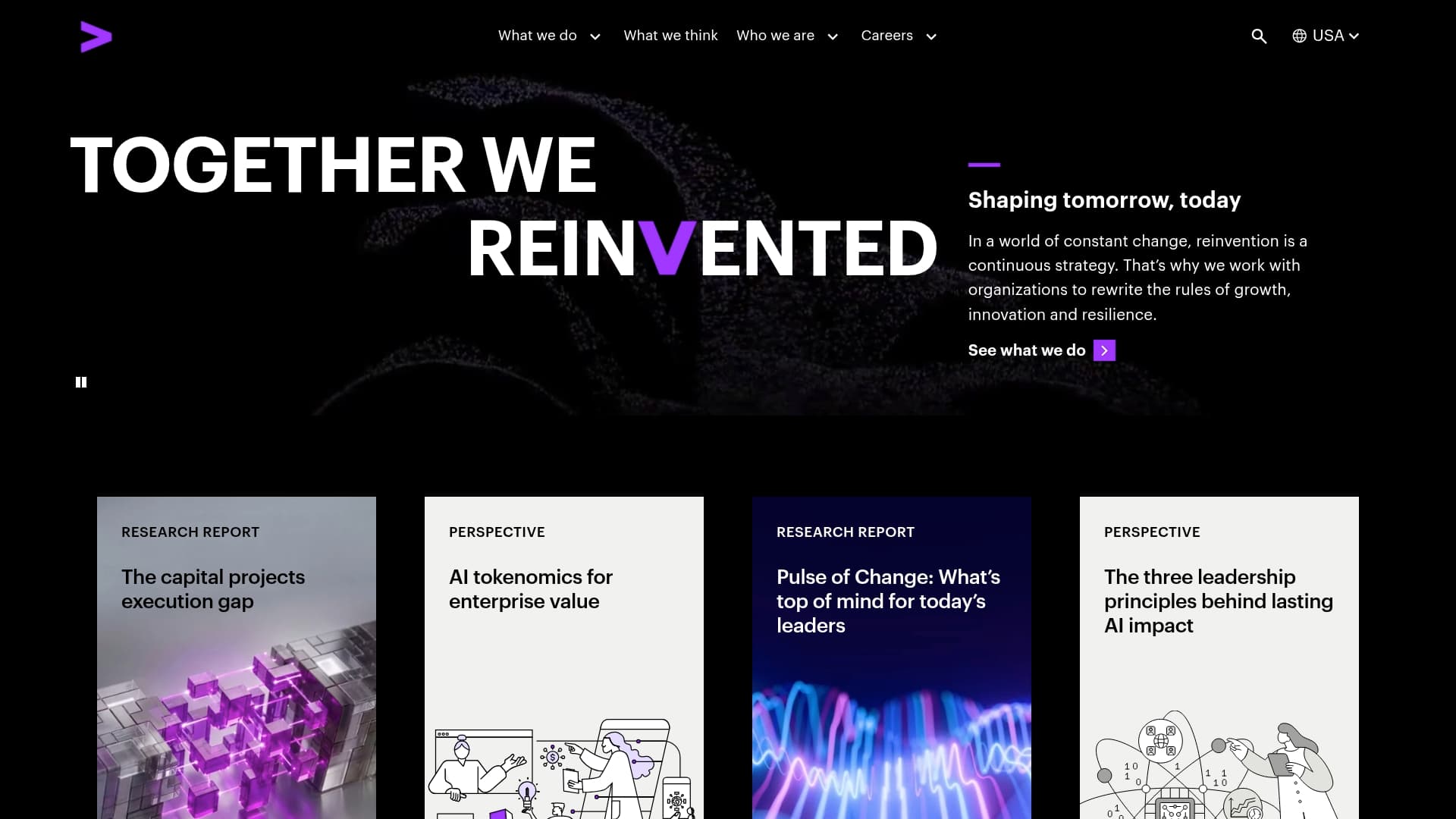 Accenture sponsor landing page advertised on The Daily