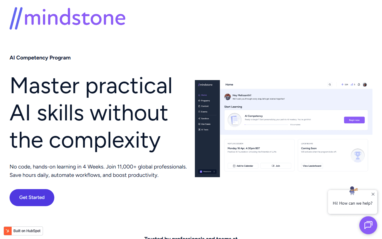 MindStone sponsor landing page advertised on Young and Profiting with Hala Taha