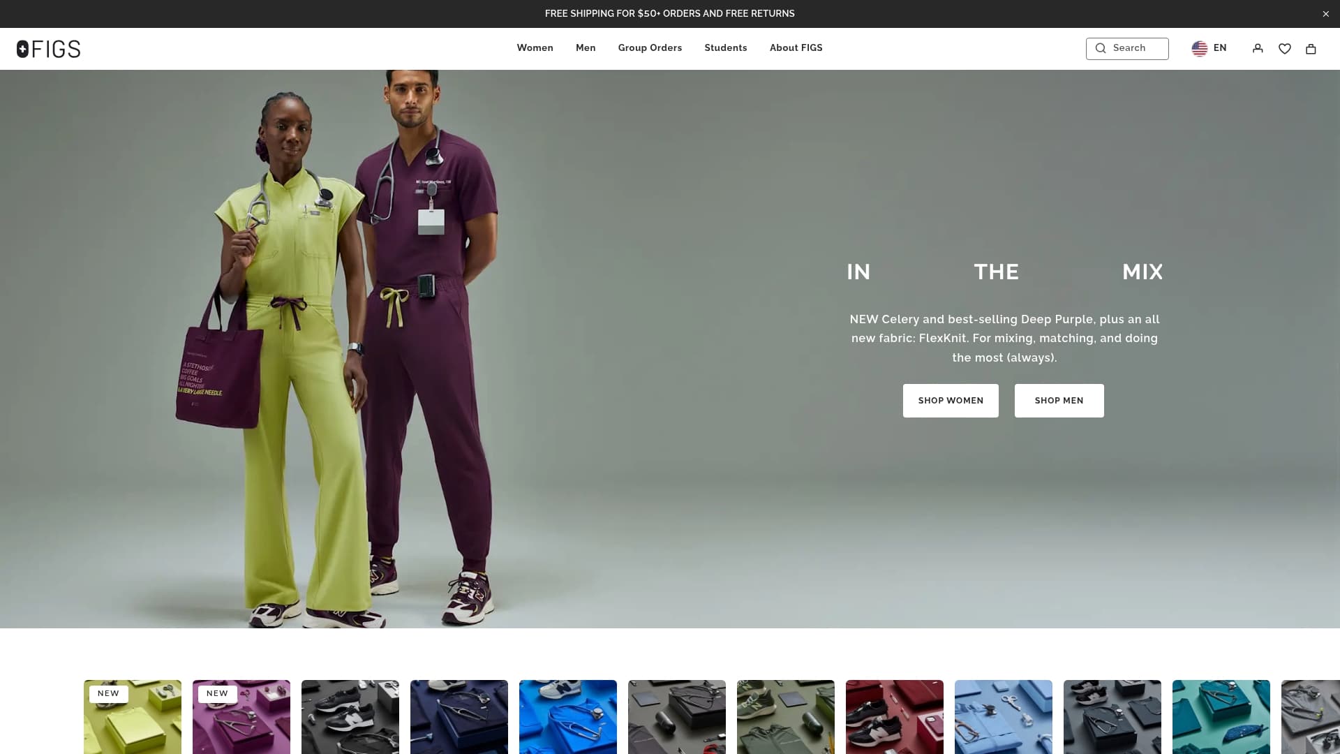 Figs sponsor landing page advertised on Mind Pump: Raw Fitness Truth